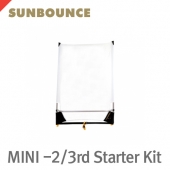 썬바운스 SUN-SWATTER MINI -2/3rd Super Starter Kit /반투명 2/3 디퓨저 스크린/90 x 125cm/3단 알루미늄 붐스틱/튜닝클립x4/그립헤드/가방 포함