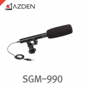 아즈덴 SGM-990 /스테레오 지향성 샷건 마이크/윈드스크린 포함