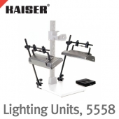 카이저 Lighting Units for R1 System, 5558 /조명 2개, 램프 Arm 2개/색온도-5400 Kelvin, 램프-36W 4개
