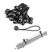 쿠포 KUPO BG4506 6 INCH HEAVY DUTY BLACK BALL BUNGEES