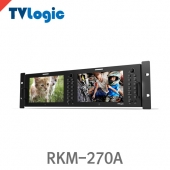 티비로직 RKM-270A /7인치 모니터 2개의 멀티채널 랙모니터