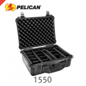 펠리칸 케이스 1550 /디바이더타입/미디엄케이스/블랙/옐로우