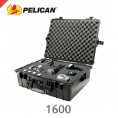 펠리칸 케이스 1600 블랙 /폼타입/라지케이스