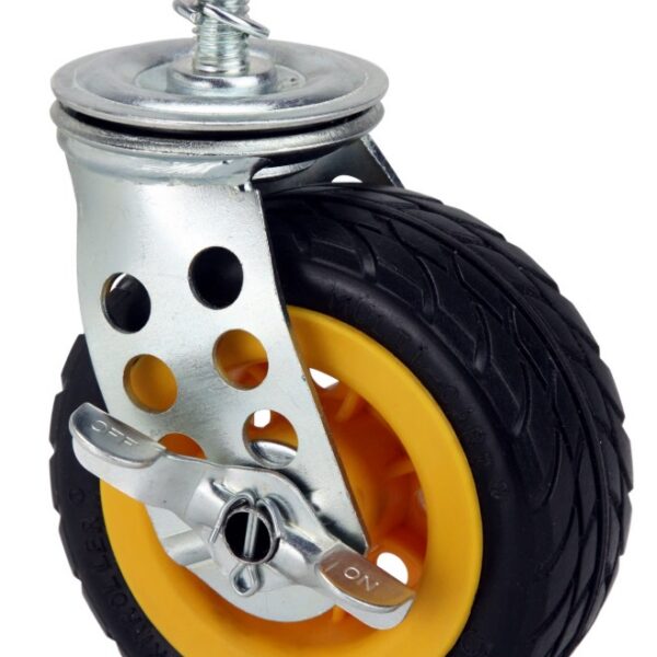 락앤롤러 Ground Glider Caster with Brake 5" x 2" (2-Pack for R6G, R8, R10 & R11G)