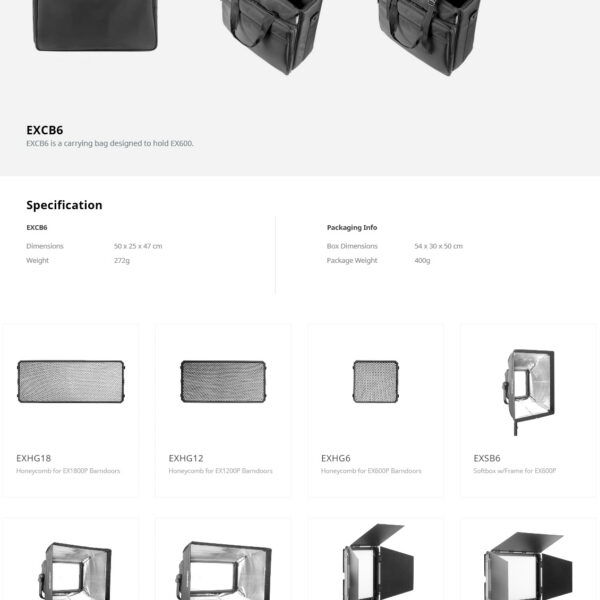 포멕스 EXCB6 Carrying Bag for EX600P,EX600U