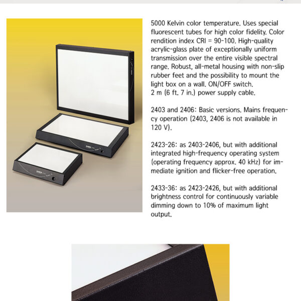 카이저 Prolite Basic 2 Lightbox, 2406 /크기-56cm x 66cm x 6cm, 조명 면적-50cm x 60cm, 램프-13W 4개