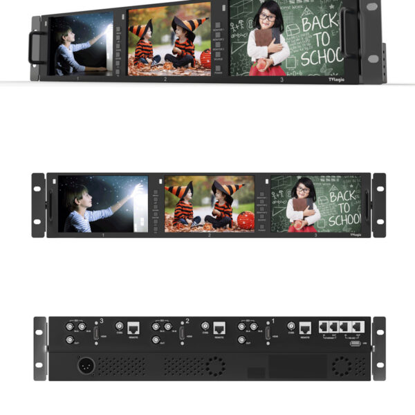 티비로직 RKM-356A /5.6인치 모니터 3개의 멀티채널 랙모니터