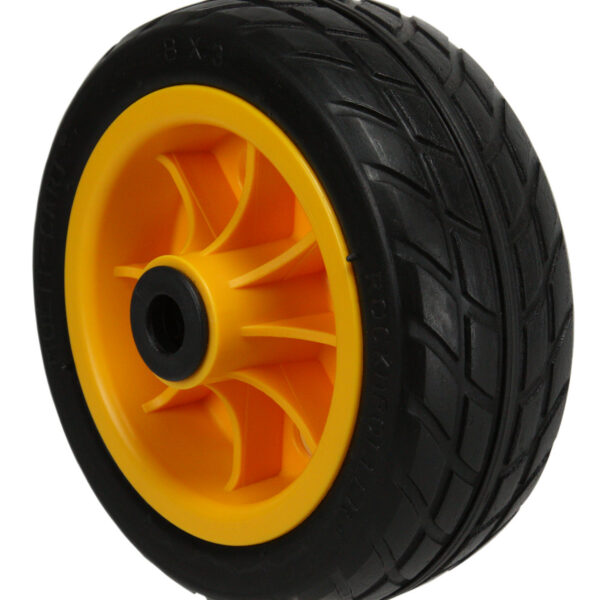 락앤롤러 Ground Glider Rear Wheel 2-Pack, 8" x 3" No-flat R-Trac (Pair of wheels for R6, R8, R14 & R16), Offset Hub